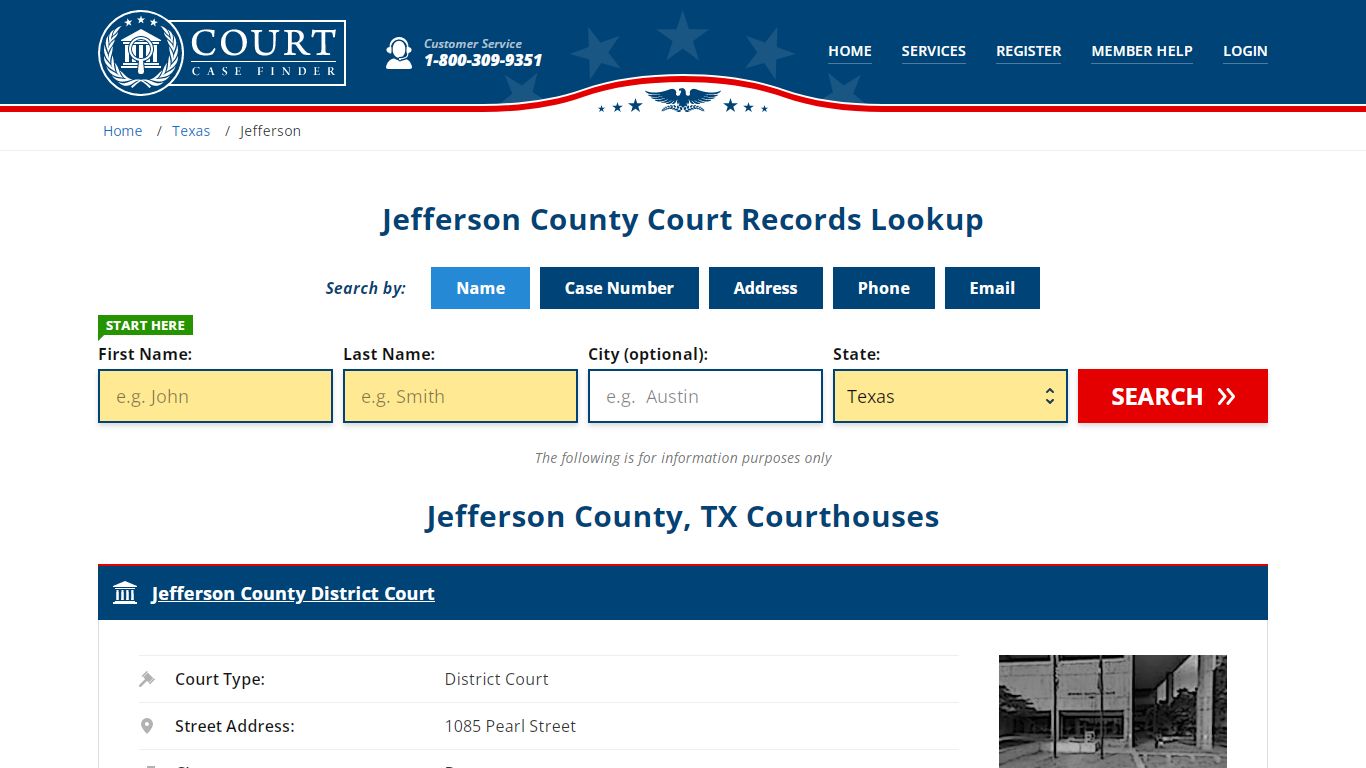 Jefferson County Court Records | TX Case Lookup